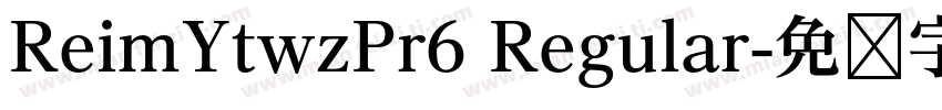 ReimYtwzPr6 Regular字体转换